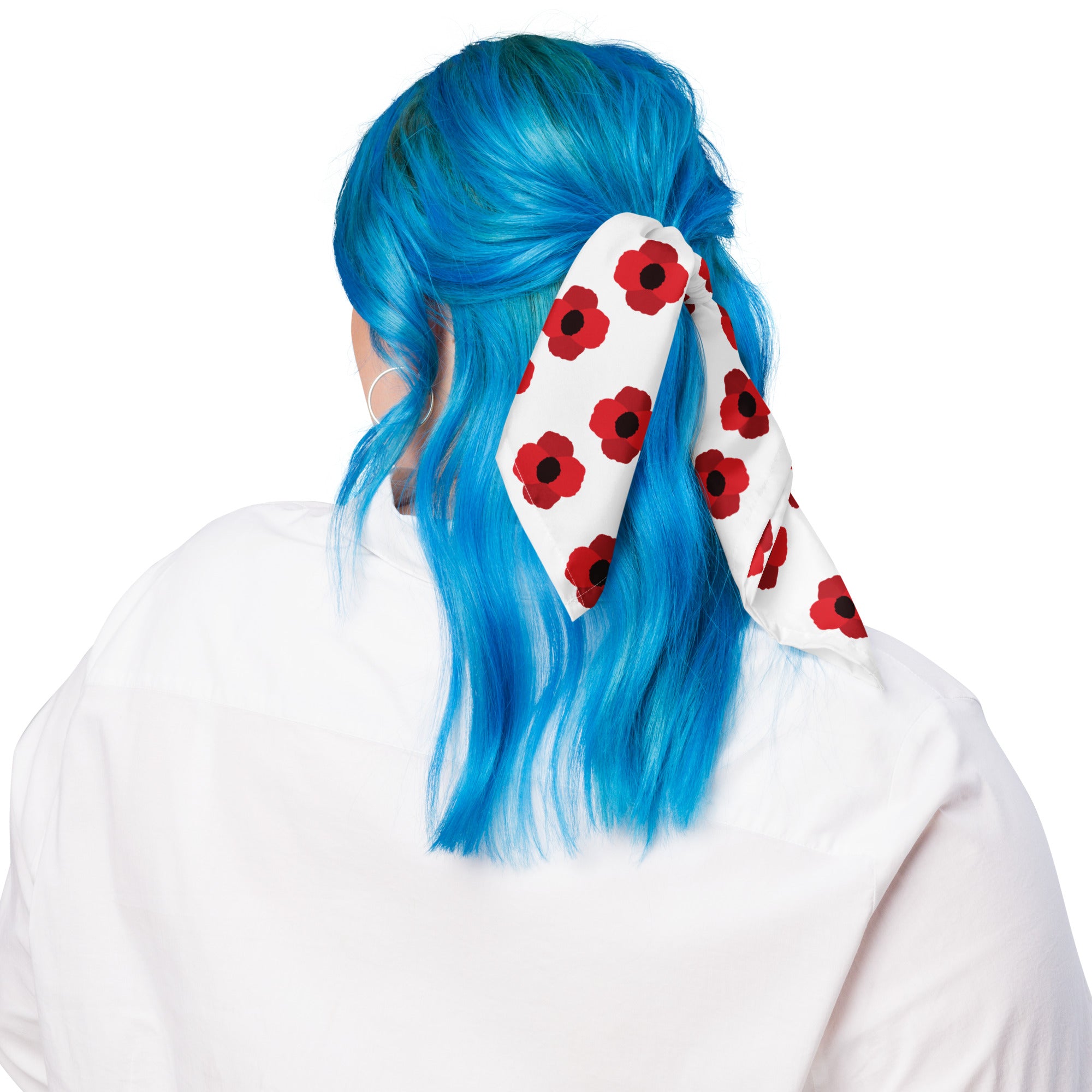 All-over print bandana - Poppy pattern