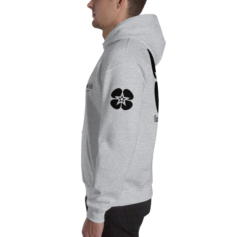 Unisex Hoodie - Flanders Fields logo, flag sleeve