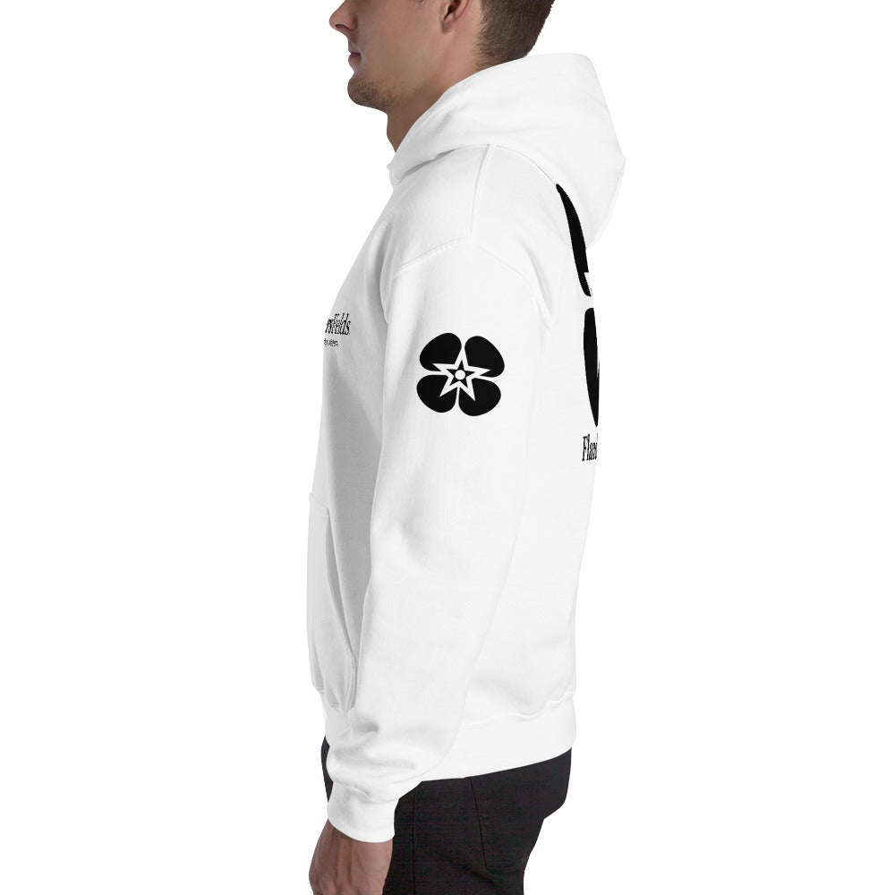 Unisex Hoodie - Flanders Fields logo, flag sleeve