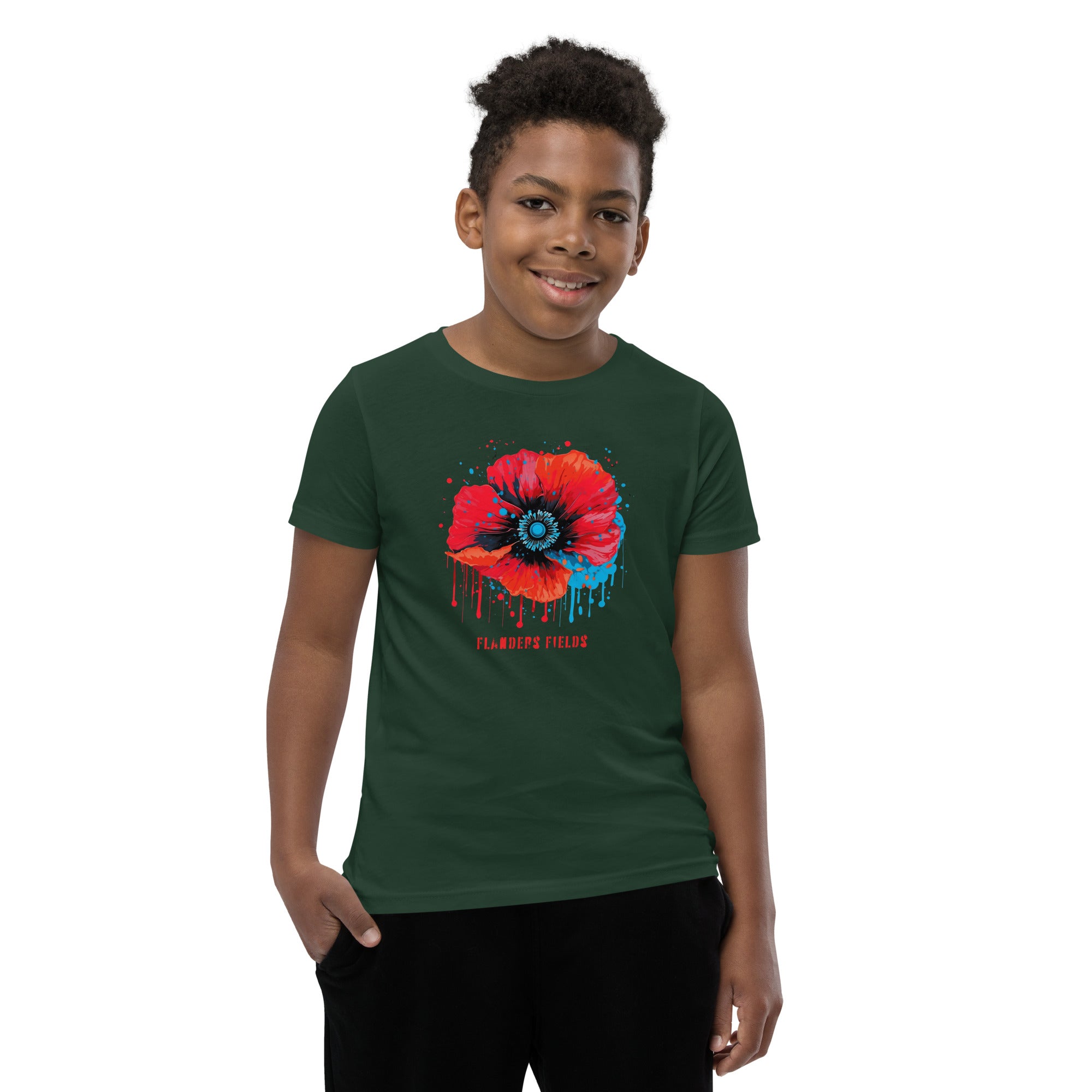 Youth Short Sleeve T-Shirt - Retro Poppy