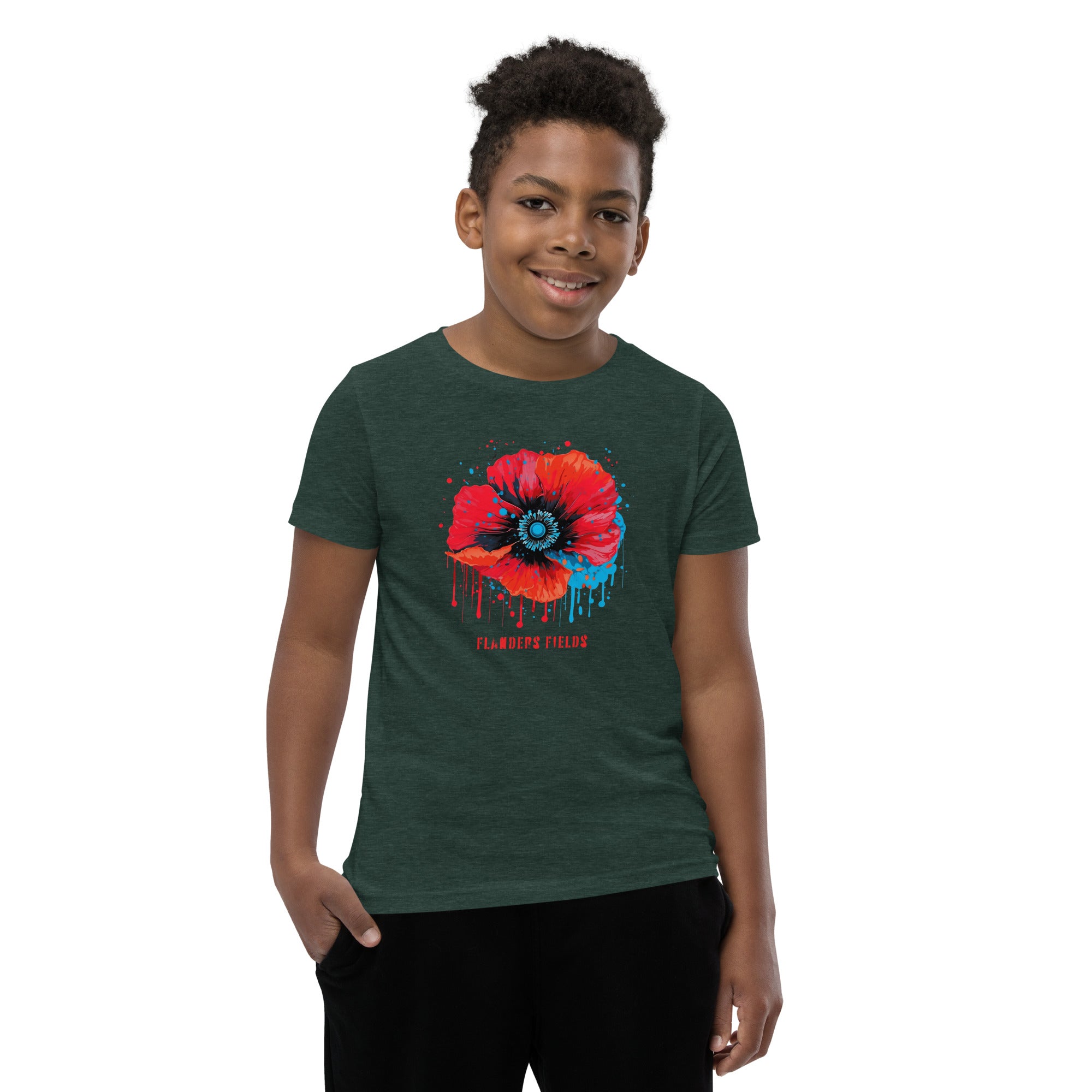Youth Short Sleeve T-Shirt - Retro Poppy