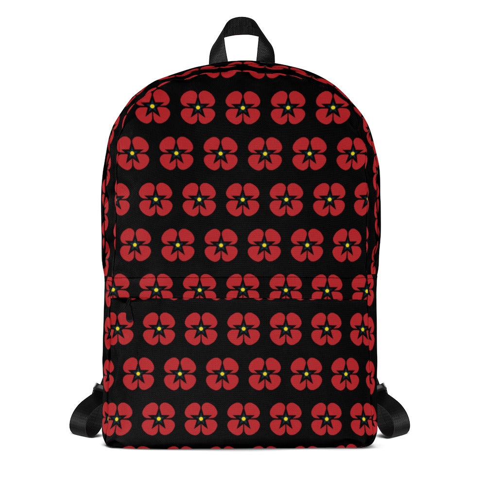 Poppy Print Backpack