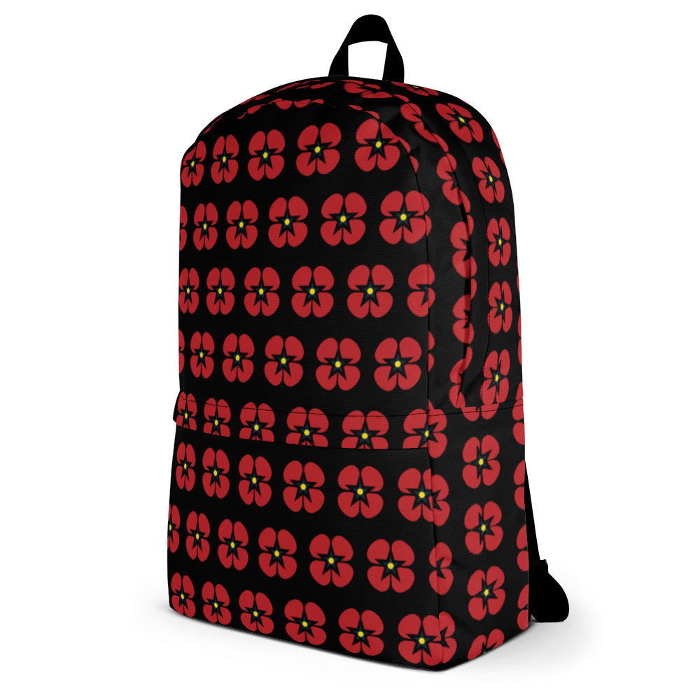 Poppy Print Backpack
