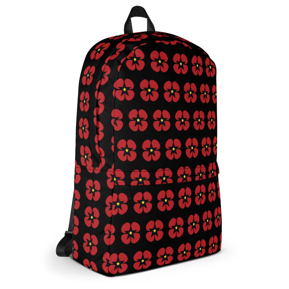 Poppy Print Backpack