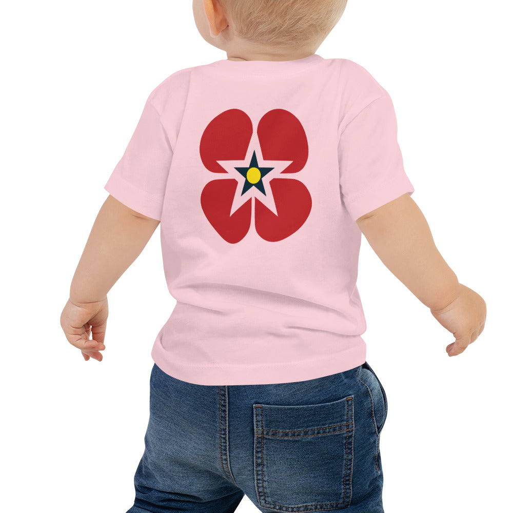 Baby Poppy Jersey Short Sleeve Tee - Flanders logo
