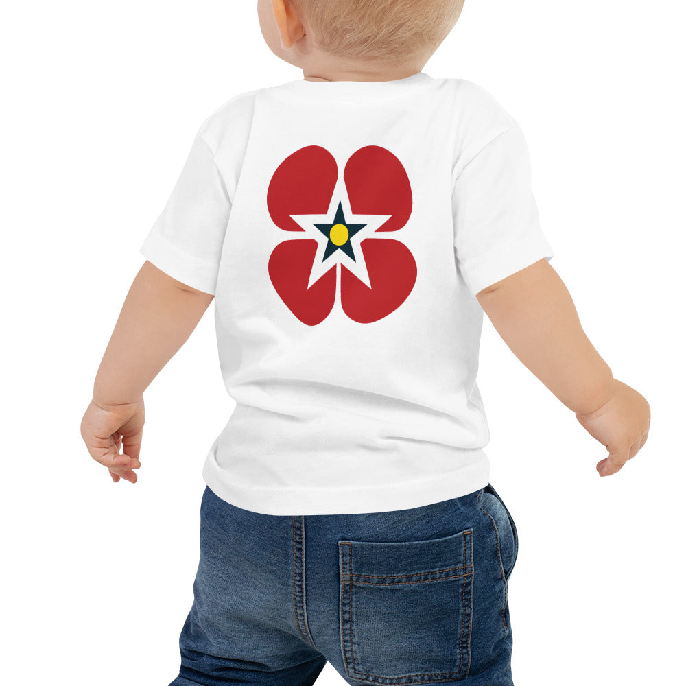 Baby Poppy Jersey Short Sleeve Tee - Flanders logo