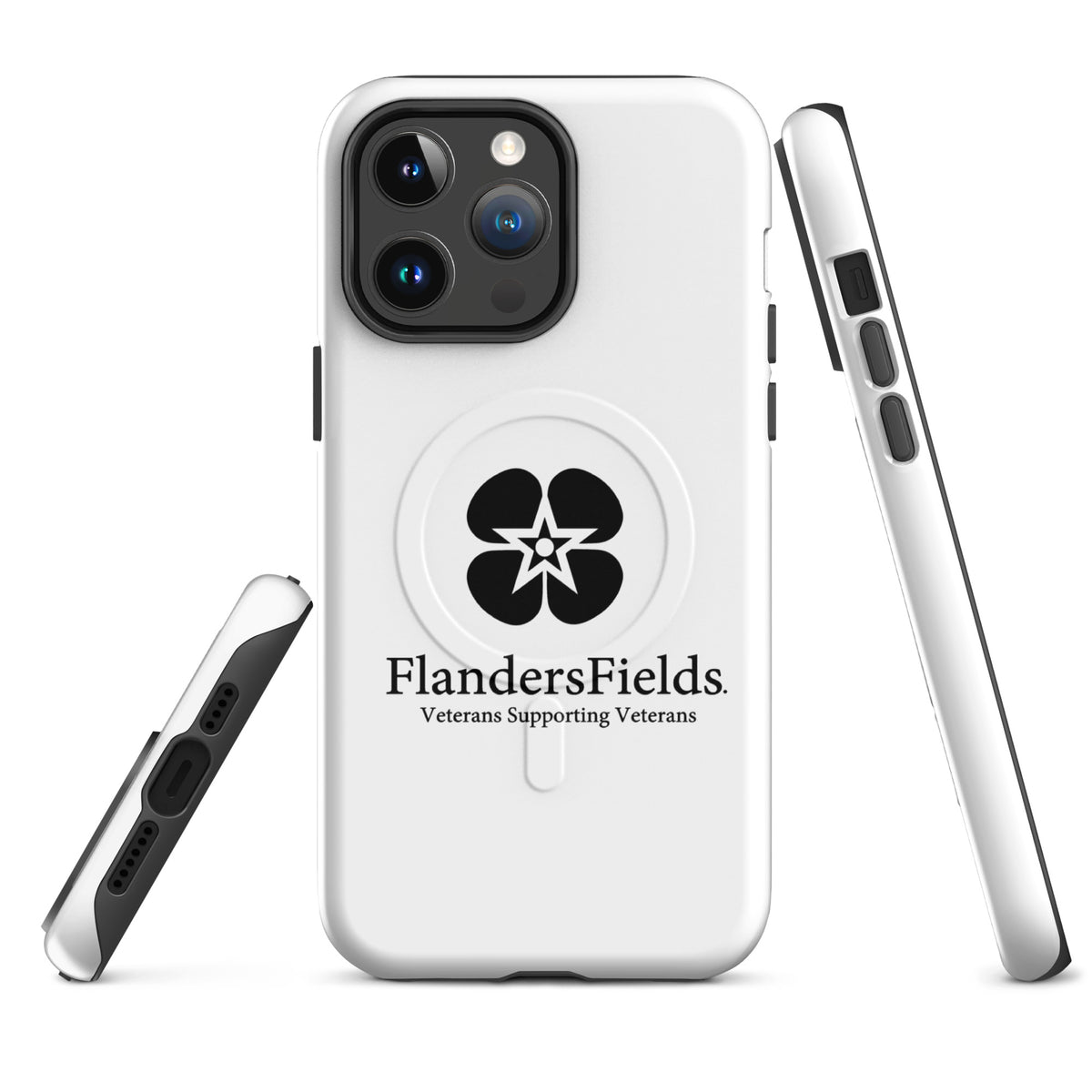MagSafe® tough case for iPhone® - Flanders logo, black and white