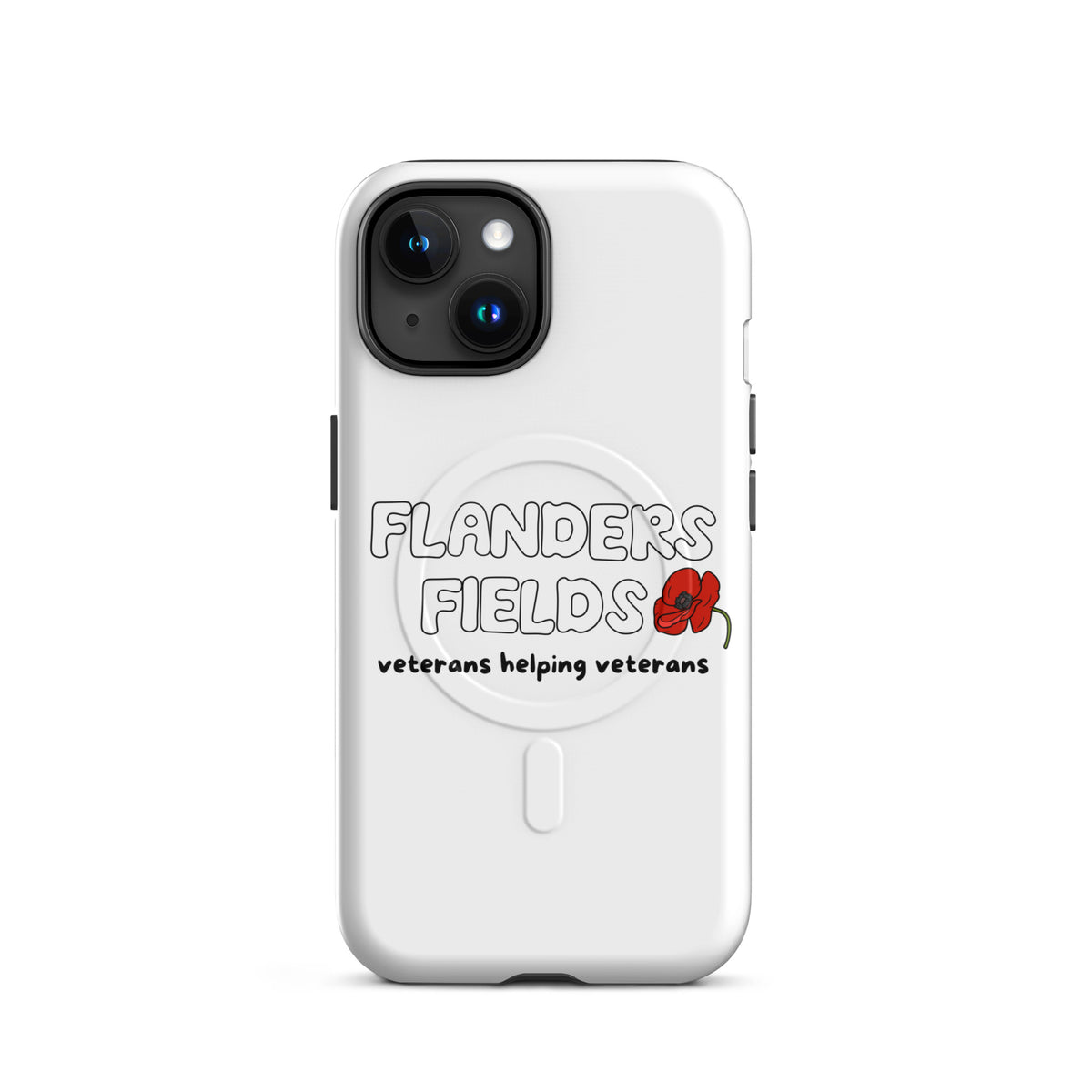 MagSafe® tough case for iPhone® - Flanders Fields Bubble text