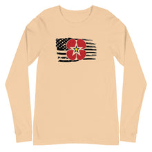 Load image into Gallery viewer, Unisex Long Sleeve Tee - logo with flag
