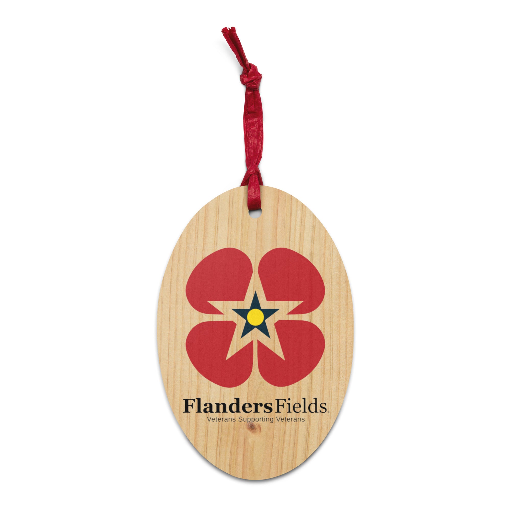 Wooden ornaments - Flanders Fields Logo