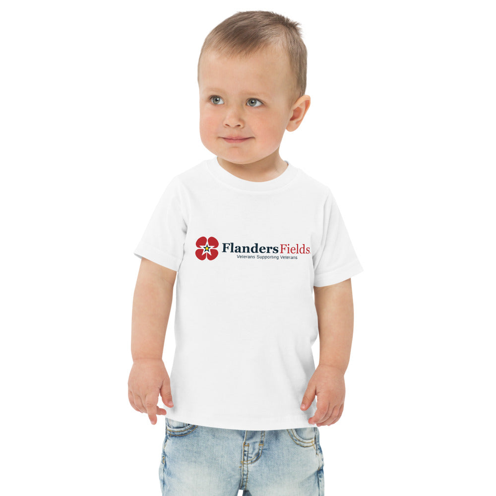 Toddler Distressed Flag / Poppy jersey t-shirt