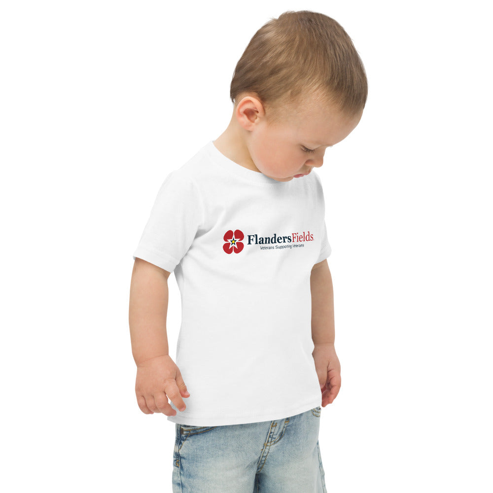 Toddler Distressed Flag / Poppy jersey t-shirt