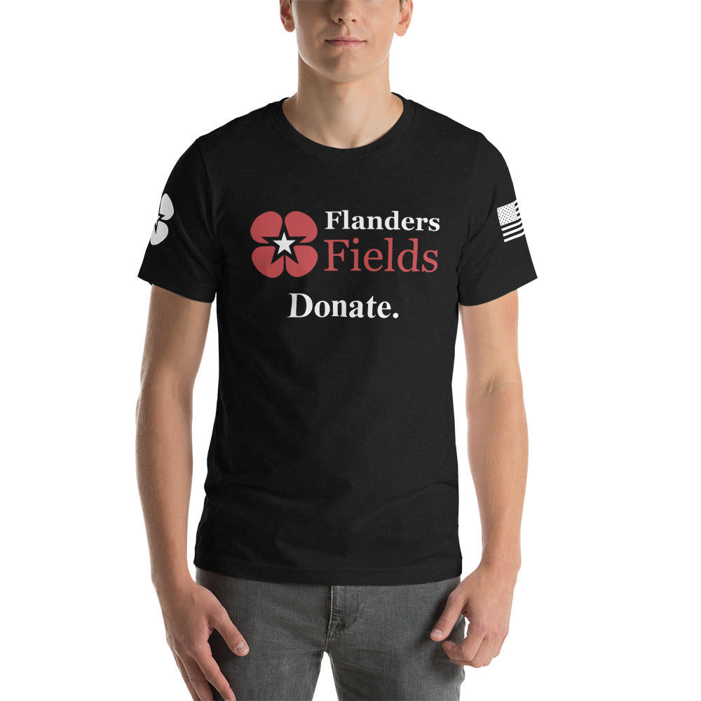 Flanders Fields Donate Unisex t-shirt