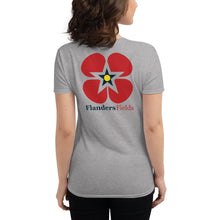 Load image into Gallery viewer, Women&#39;s Flanders Fields Traditional short sleeve t-shirt
